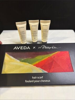 AVEDA x Phillip Lim Multicolor Abstract Print Hair Scarf - color control bundle